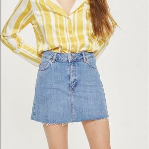 Topshop Denim Mini Skirt